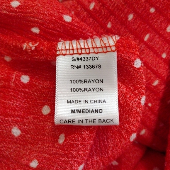 Love Tree - Polka Dot Off Shoulder Mini Dress - Picture 9 of 9